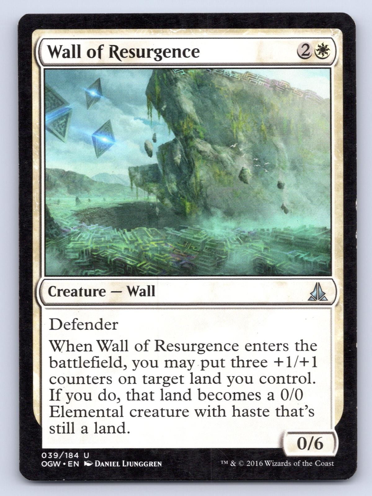 Wall of Resurgence 39 Non Comune Giuramento del Gatewatch Magic: The Gathering quasi nuovo