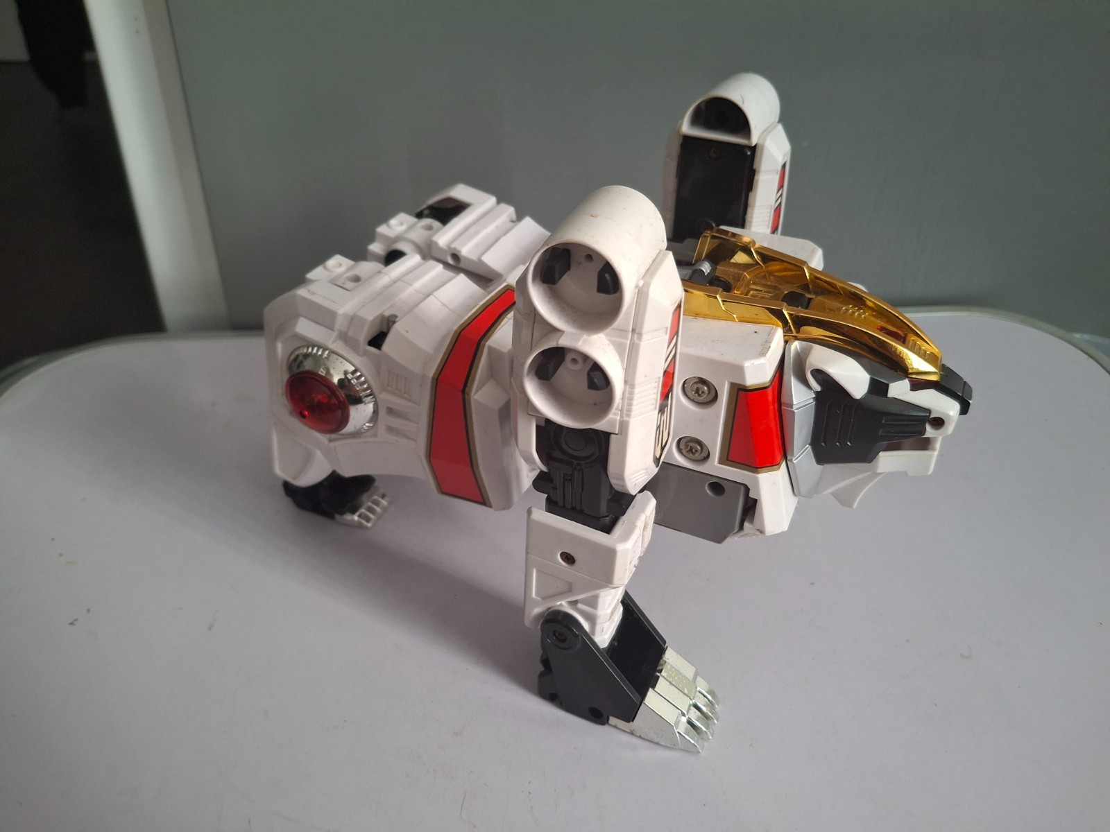 Mighty Morphin Vintage White Tiger Zord Megazord Bandai Figure per ricambi