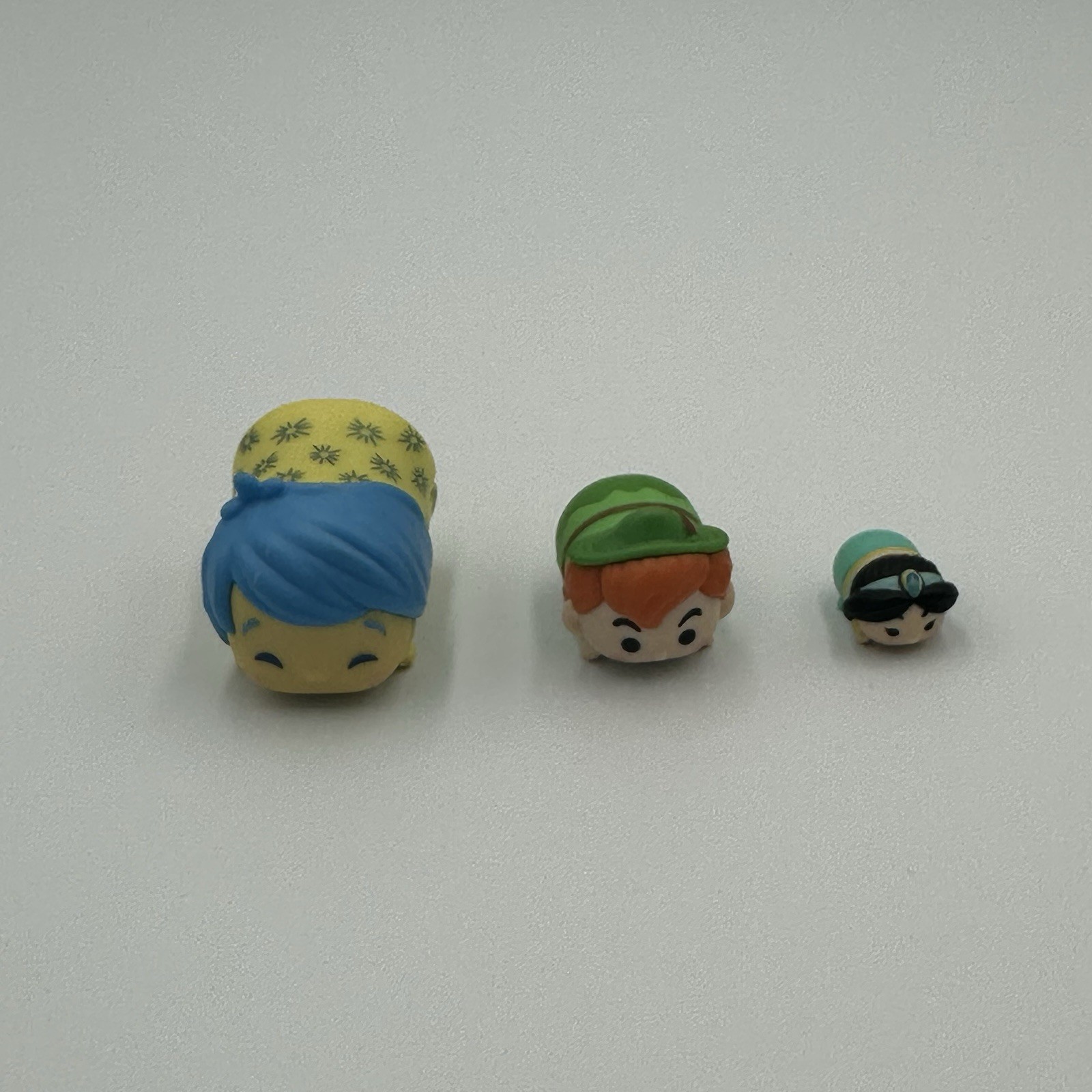 Disney Tsum Tsum Vinyl Figures  - Peter Pan, Inside Out & Jazmine - Set Of 3
