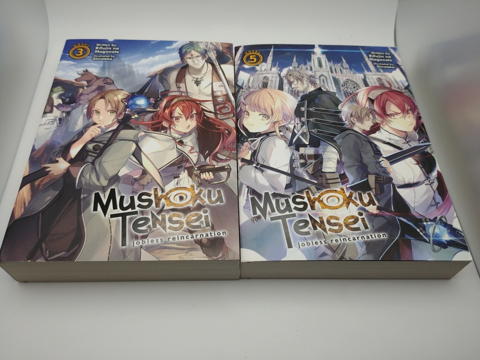 Mushoku Tensei Jobless Reincarnation Light Novel Volumes 3 and 5 Seven Seas