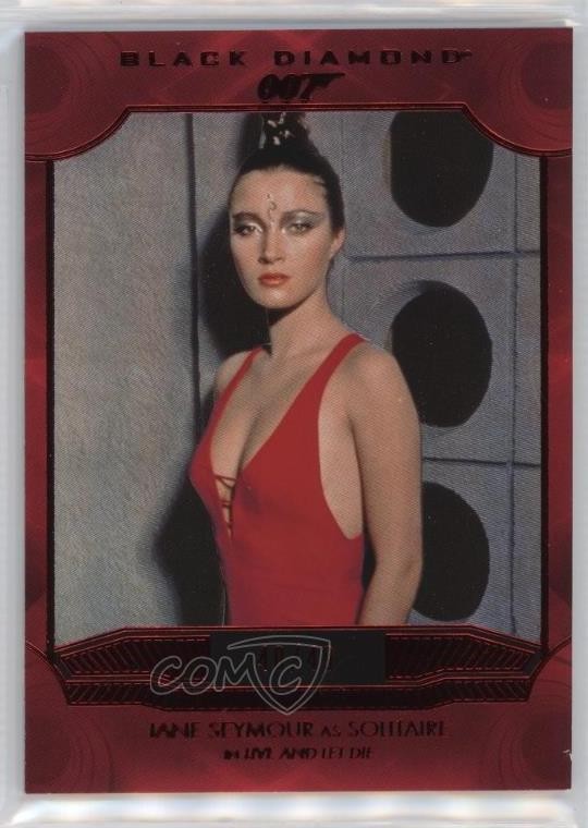 2025 James Bond Black Diamond Red Spectrum /49 Jane Seymour come solitario 0t02