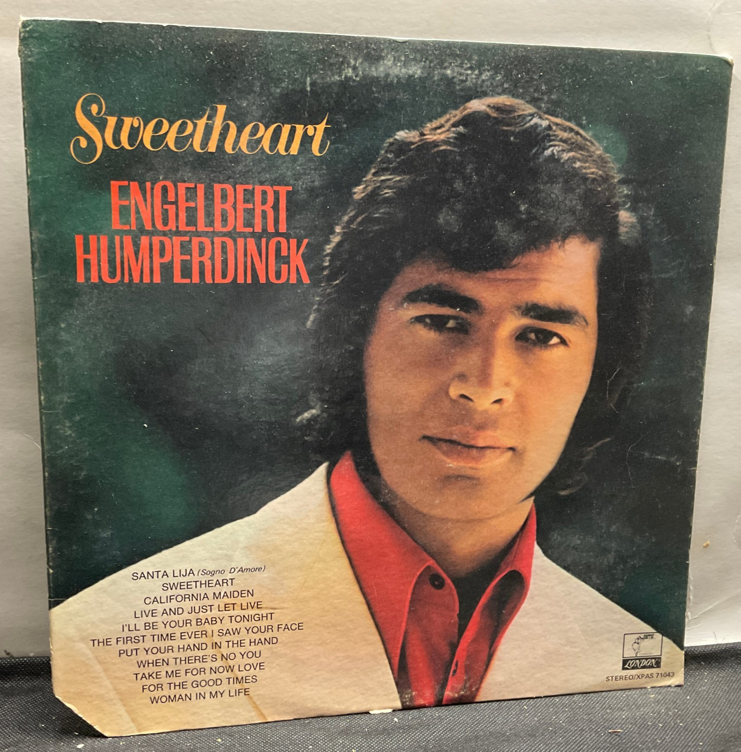 A78 Engelbert Humperdinck: Sweetheart, 1971 Parrot Records XPAS 71043 - Pop LP
