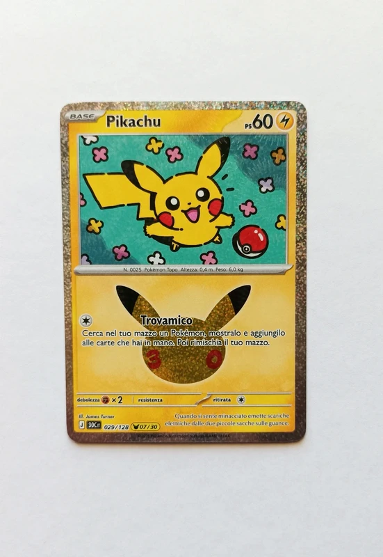 Carta Pokémon Pikachu 029/128 - 07/30