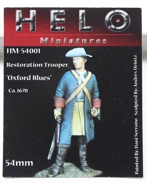 Resoration Trooper "Oxford Blues" (ca 1678) - Helo miniatires 54mm