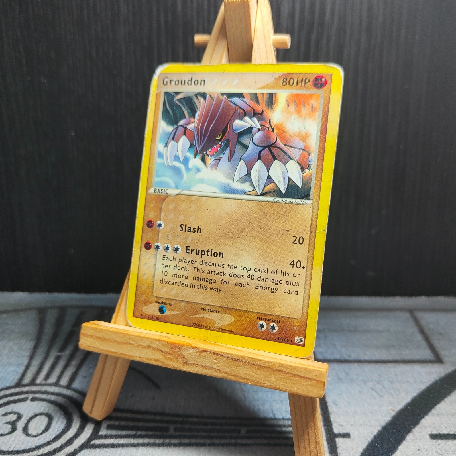 Groudon 014/106 EX Emerald Rare Normal HP