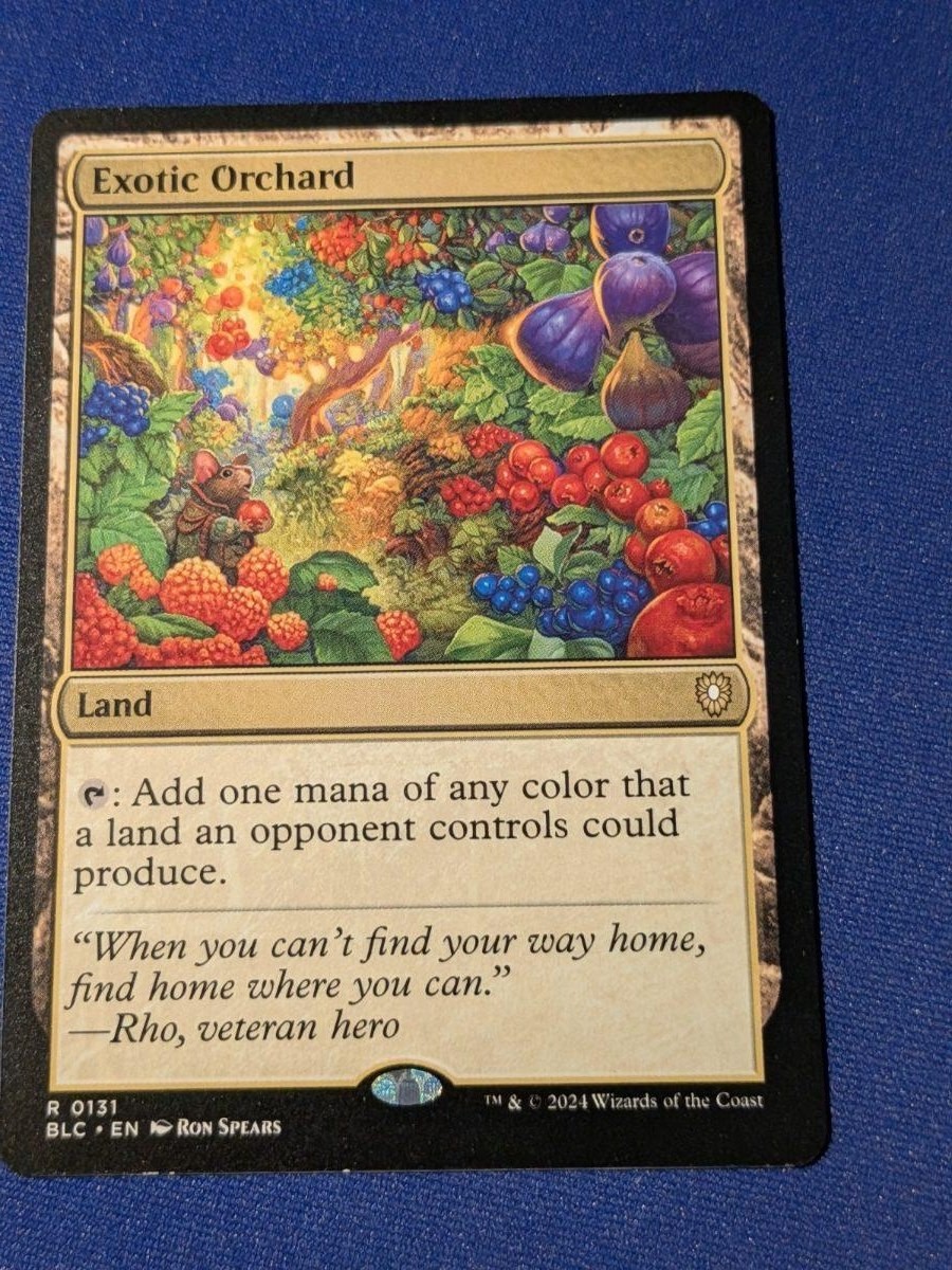Exotic Orchard Bloomburrow Commander #131 quasi nuovo MTG