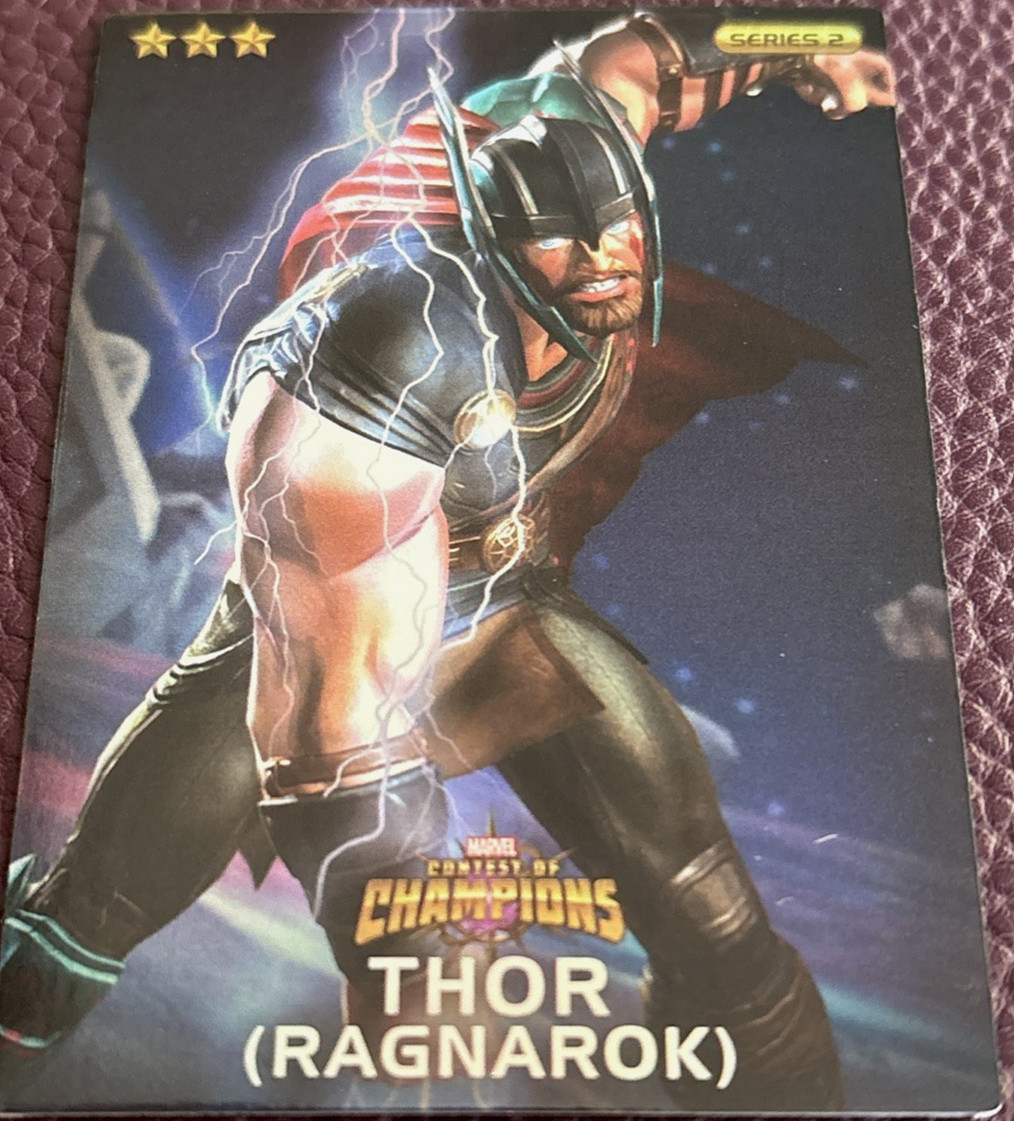 THOR (RAGNAROCK), Foil, Marvel Contest of Champions Series 2, Foil Card #64