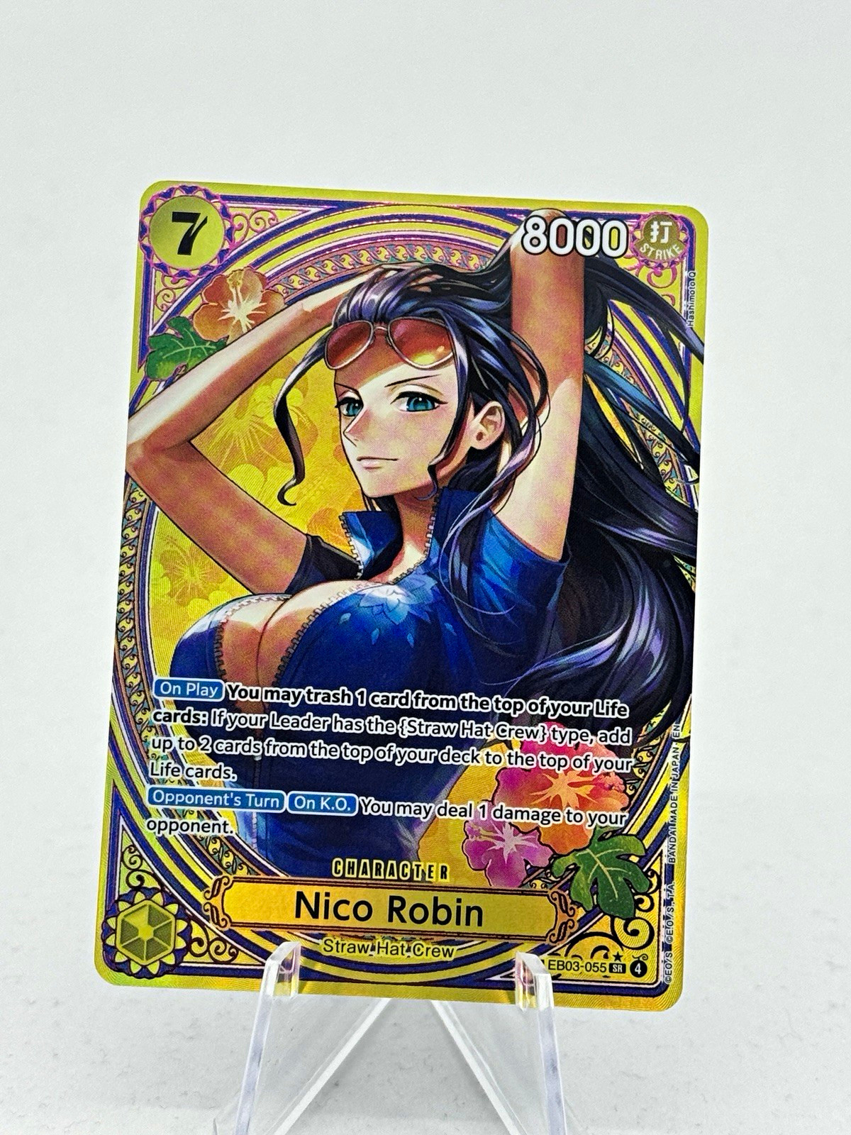 Bandai One Piece CCG Nico Robin EB03-055 SP alt art