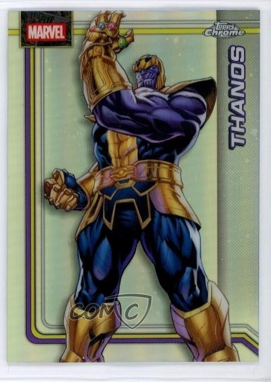 2026 Topps Chrome Marvel Comics rifrattore Thanos #174 8d2