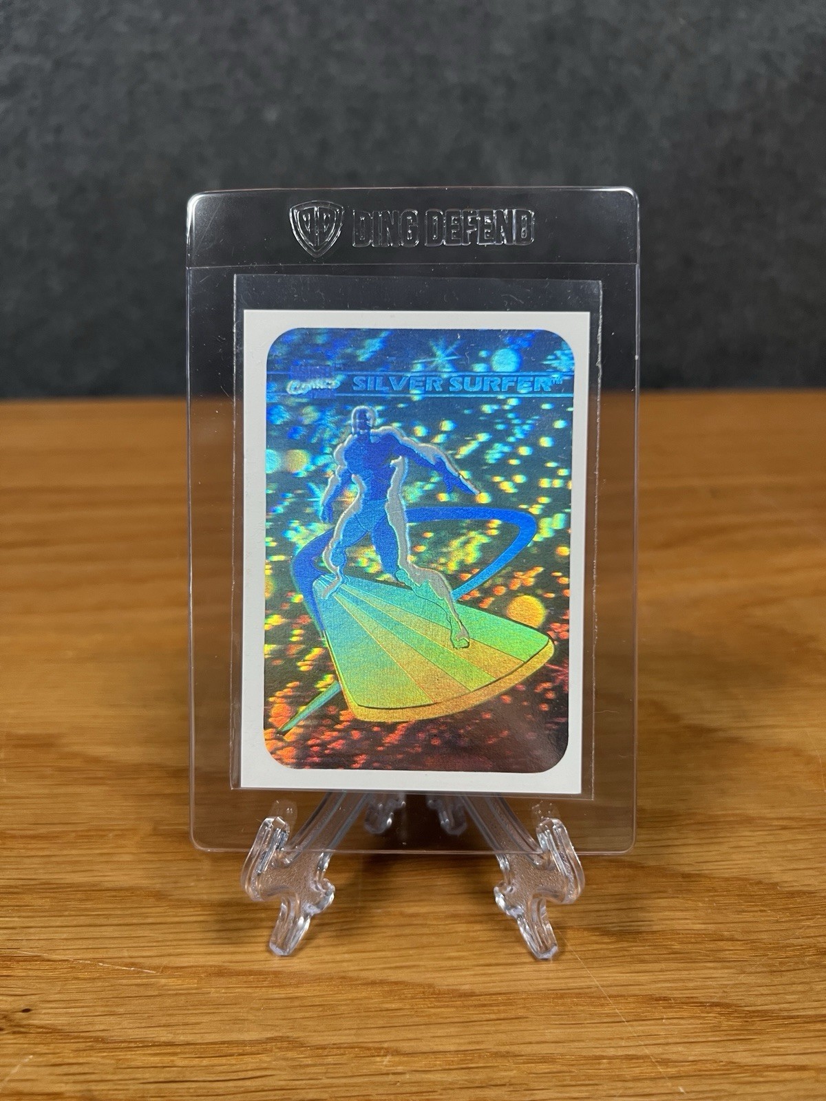 1990 Marvel Universe Series 1 Silver Surfer Hologram Insert Chase Card MH3