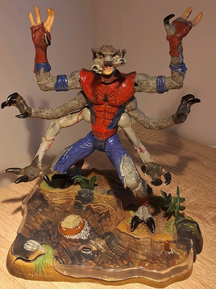 SPIDERMAN CLASSICS MAN-SPIDER mutant Toy Biz toybiz 2000 2001 035112470977 6 bracci