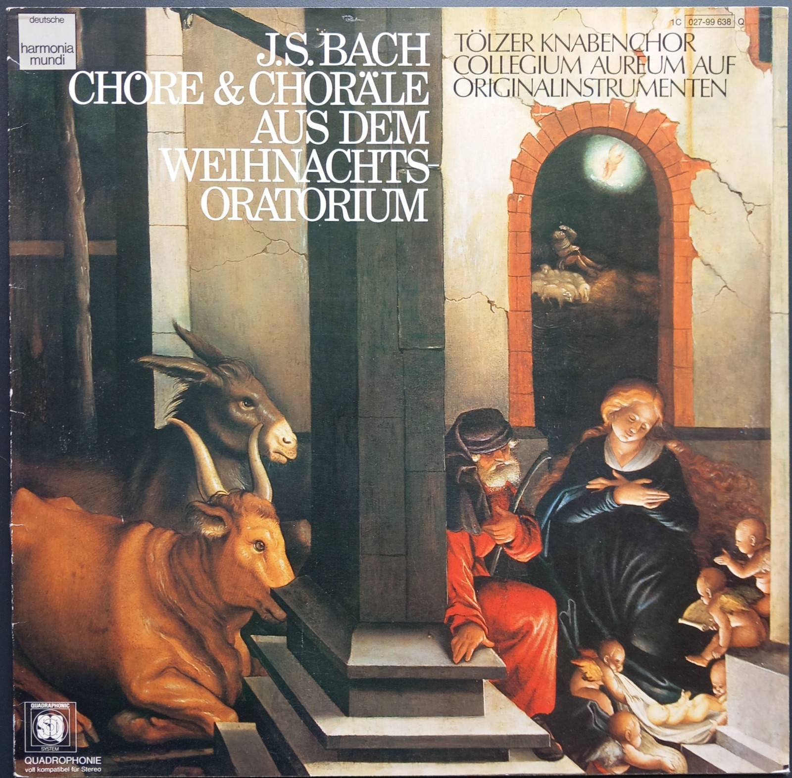 Bach - Chöre a.d. Weihnachtsoratorium, COLLEGIUM AUREUM, Harmonia Mundi, QUADRO
