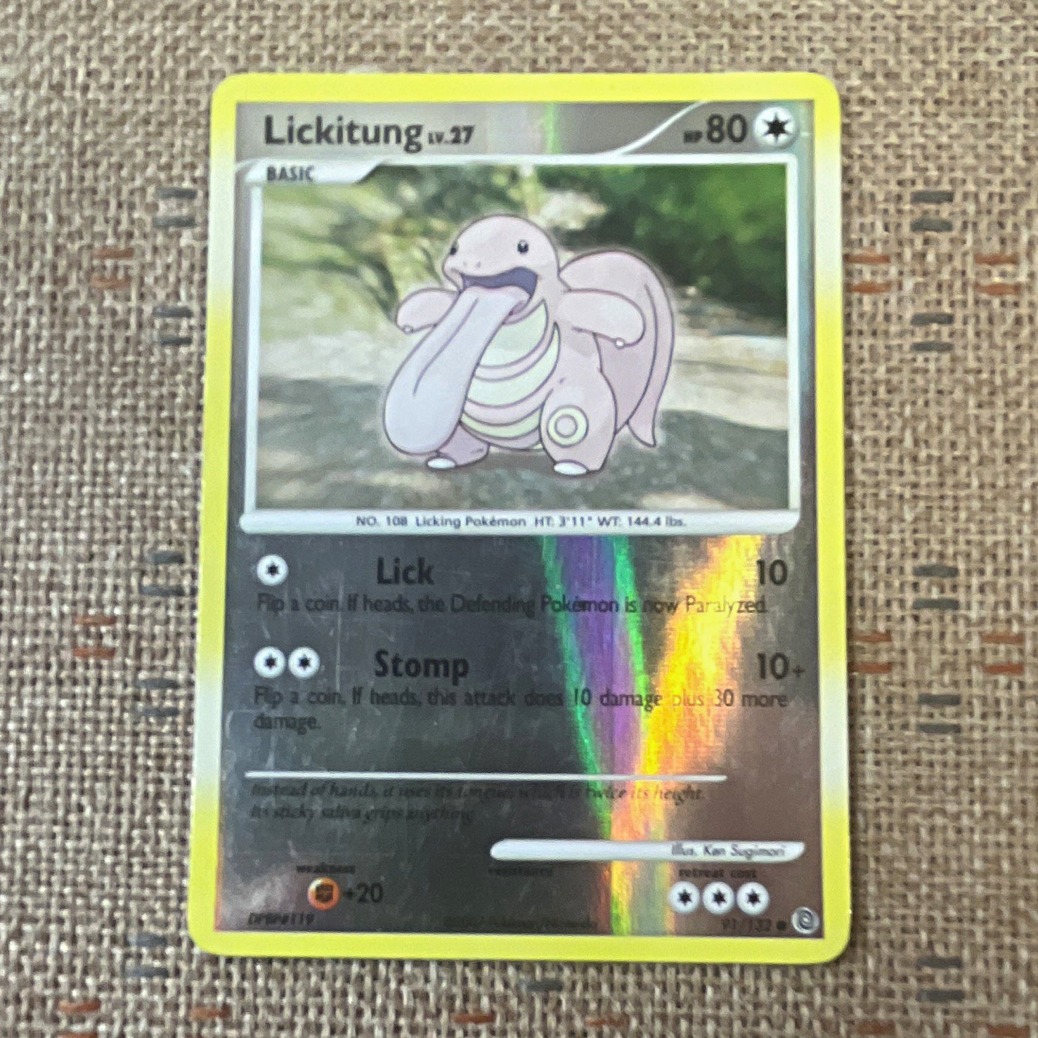 Wizards of the Coast Lickitung Jungle 16/64 inglese 1999 Holo raro illimitato