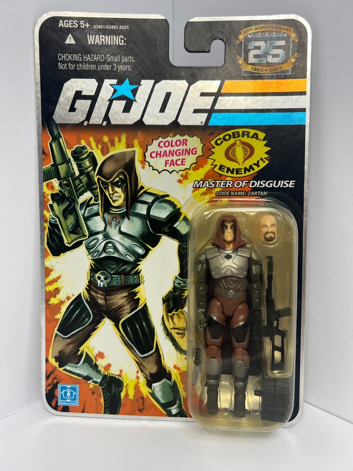 Modellino HASBRO GI JOE 25th Anniversary ZARTAN Master of Disguise MOC 2007
