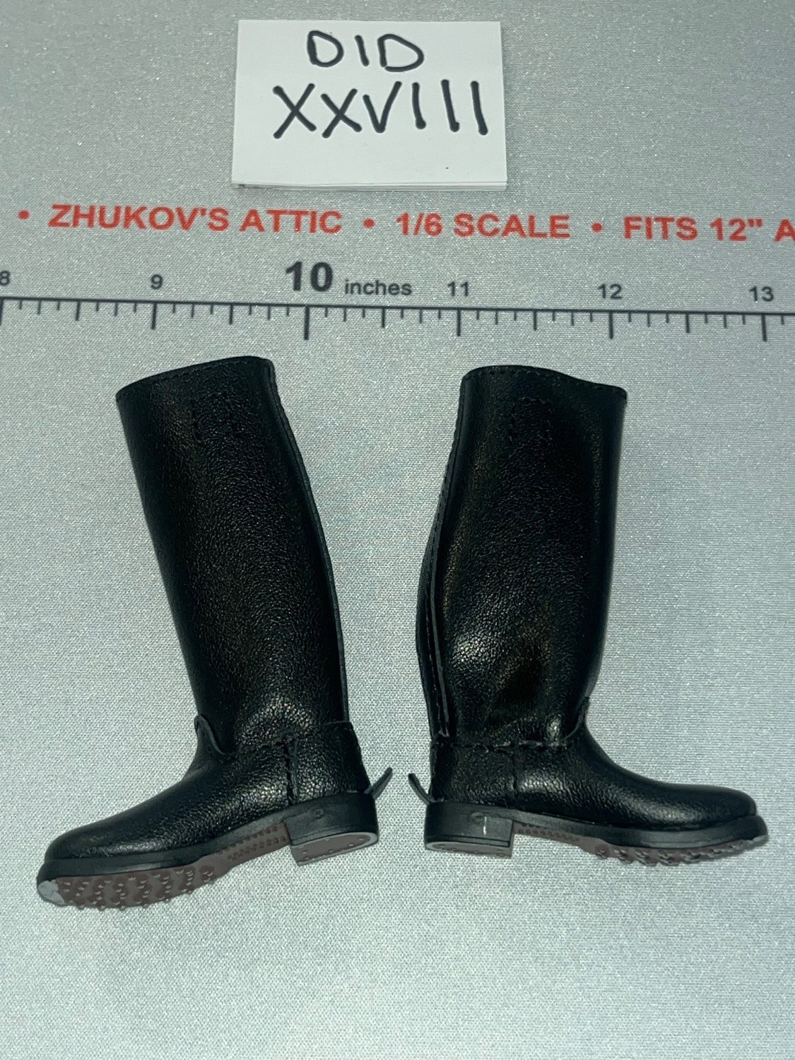 Coppia di jackboot tedeschi scala 1/6 seconda guerra mondiale - ufficiale Wehrmacht - Otto Remer D80194 DID