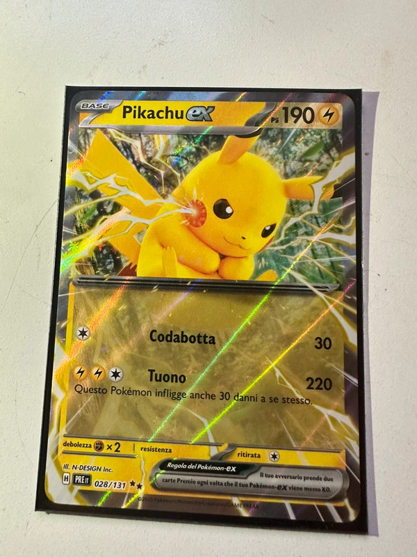 Pikachu ex 028/131 - Evoluzioni Prismatiche - Italiano (ITA)