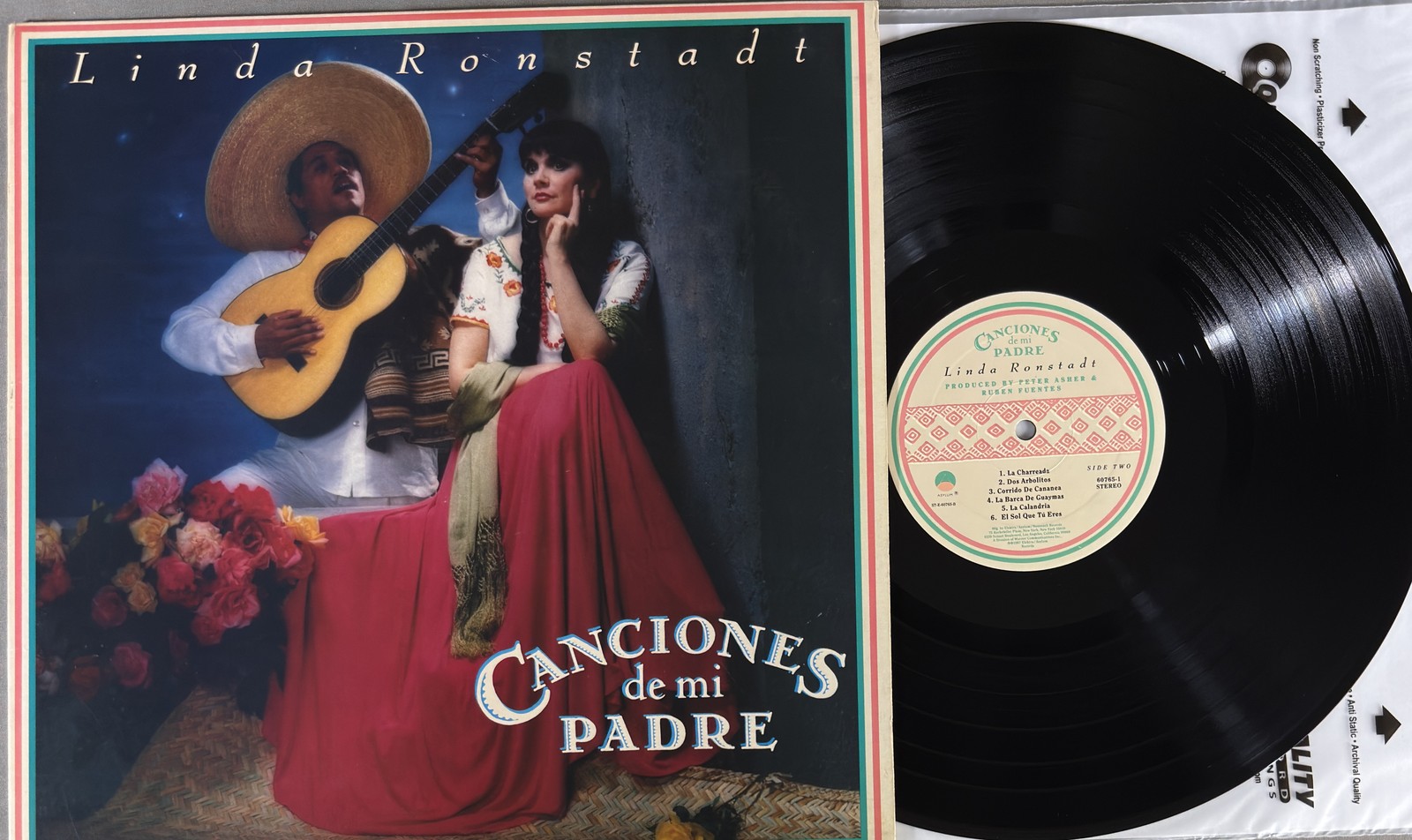 Linda Ronstadt Canciones De Mi Padre - First Press Asylum Records 9 60765-1 NM