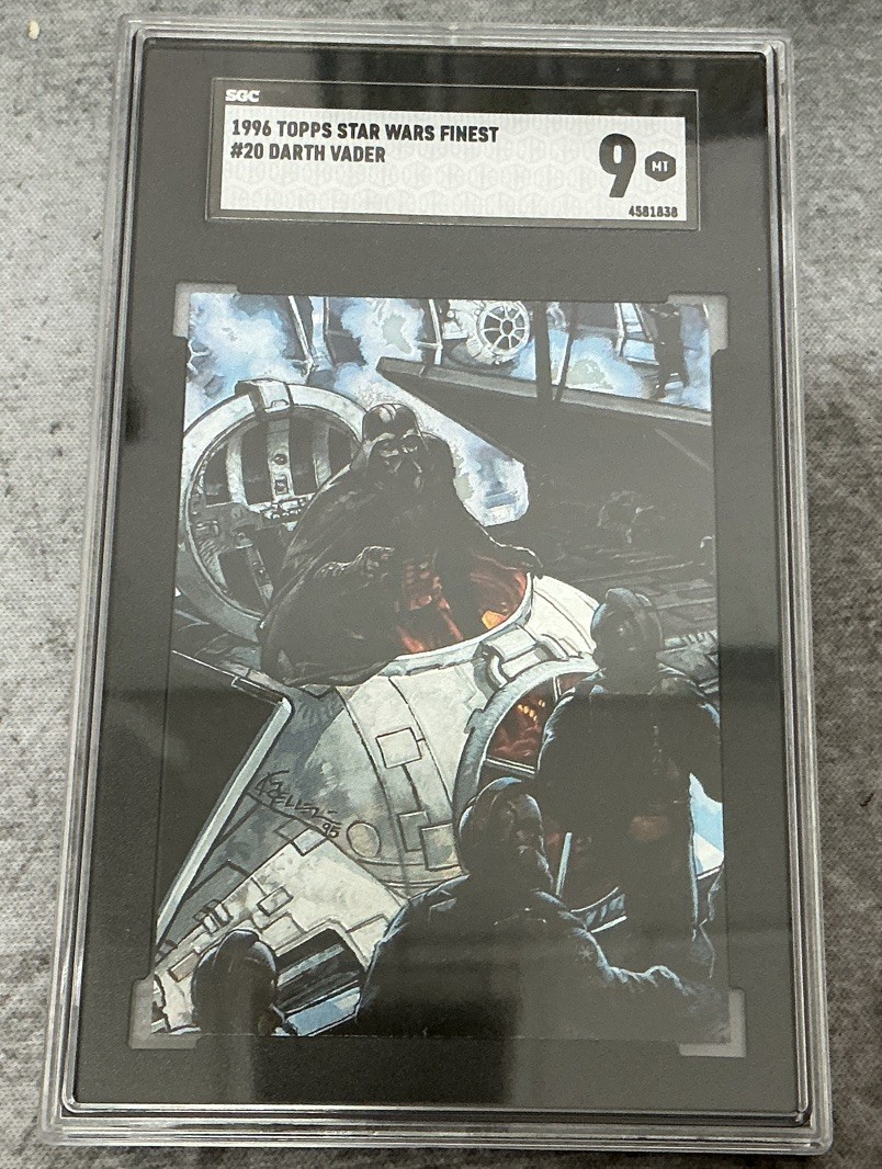 1996 Topps Star Wars Finest Darth Vader #20 SGC 9 MT