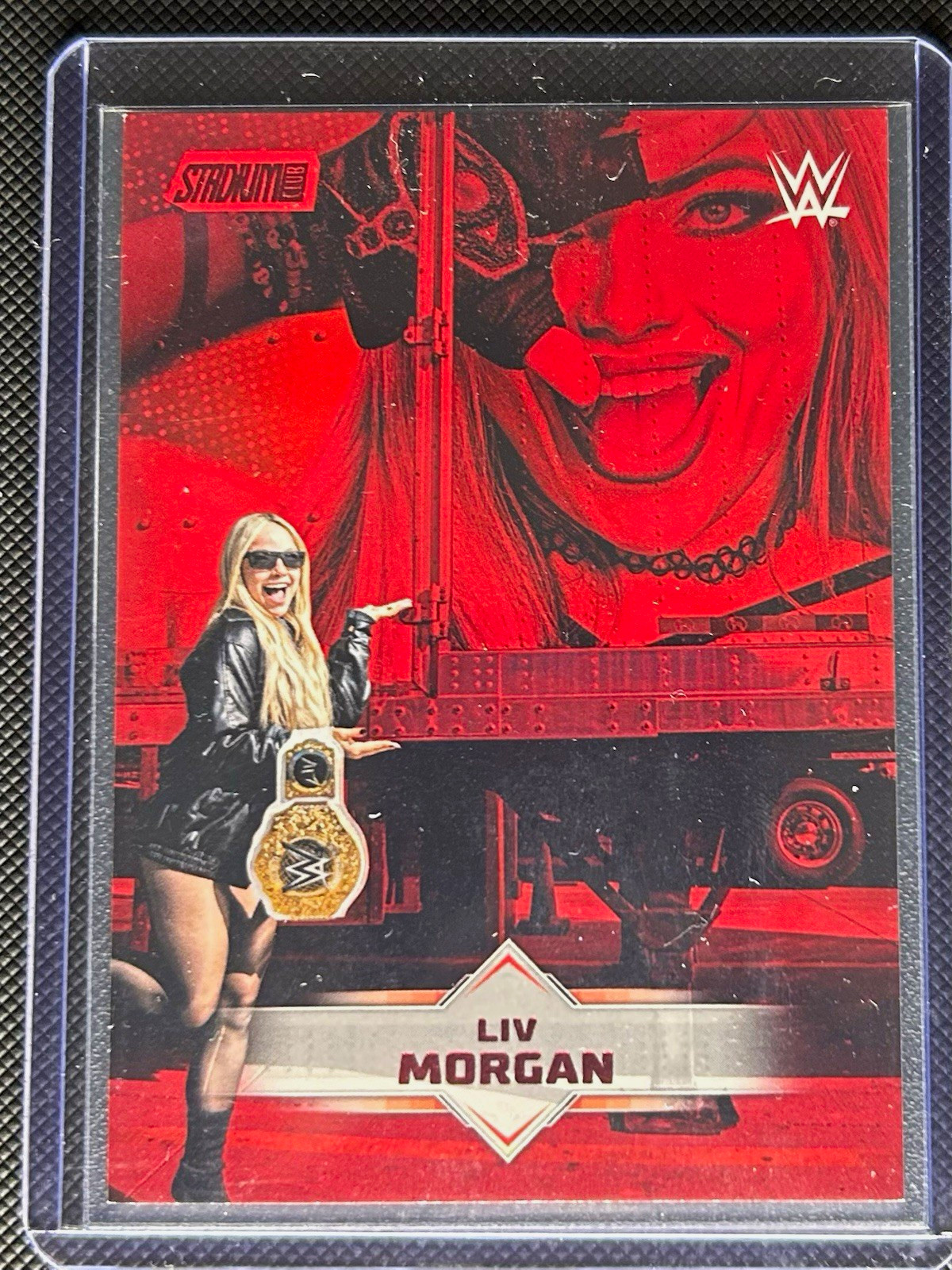 Liv Morgan Red Parallel Topps 2026 WWE Stadium Club