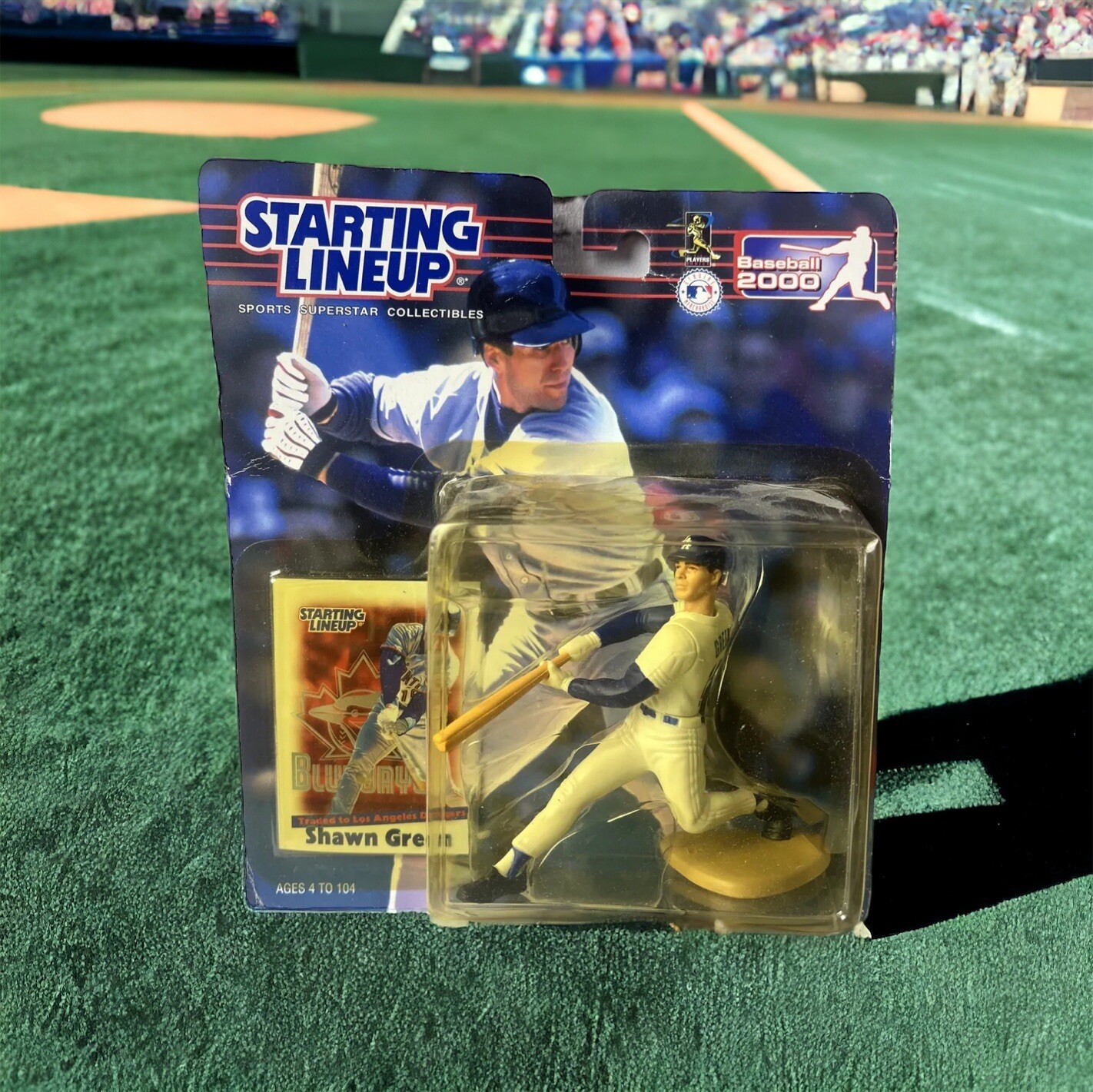 Starting Lineup Shawn Green LA Dodgers MLB Baseball Figure Blue Jays Card