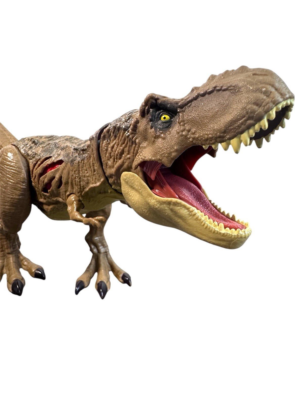 Mattel Jurassic World Fallen Kingdom Extreme Chomping T-Rex Figure Battle Damage