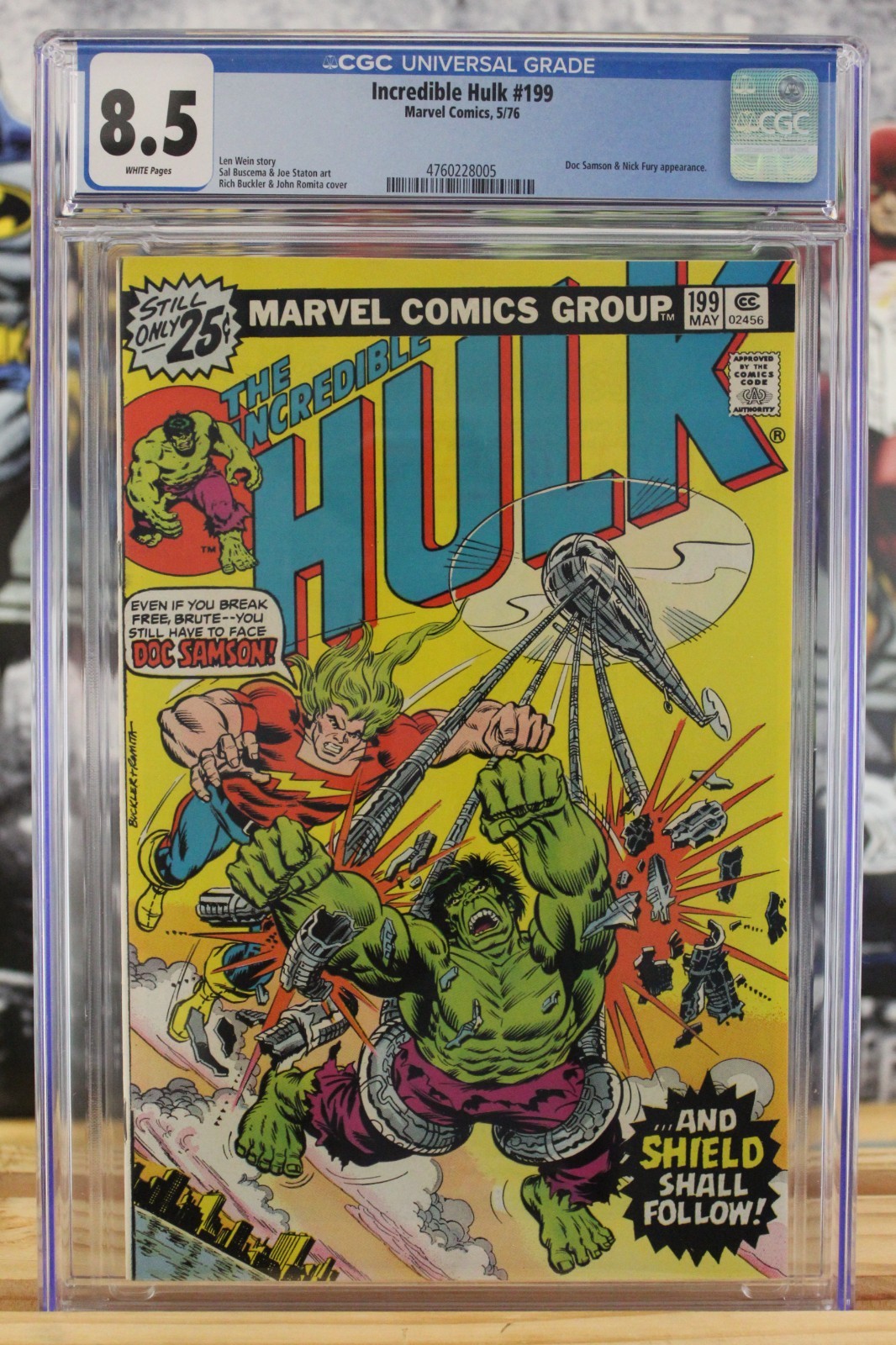 The Incredible Hulk #199 ~ 5/1976 ~ CGC Grade 8.5, White Pages ~ New Slab!!