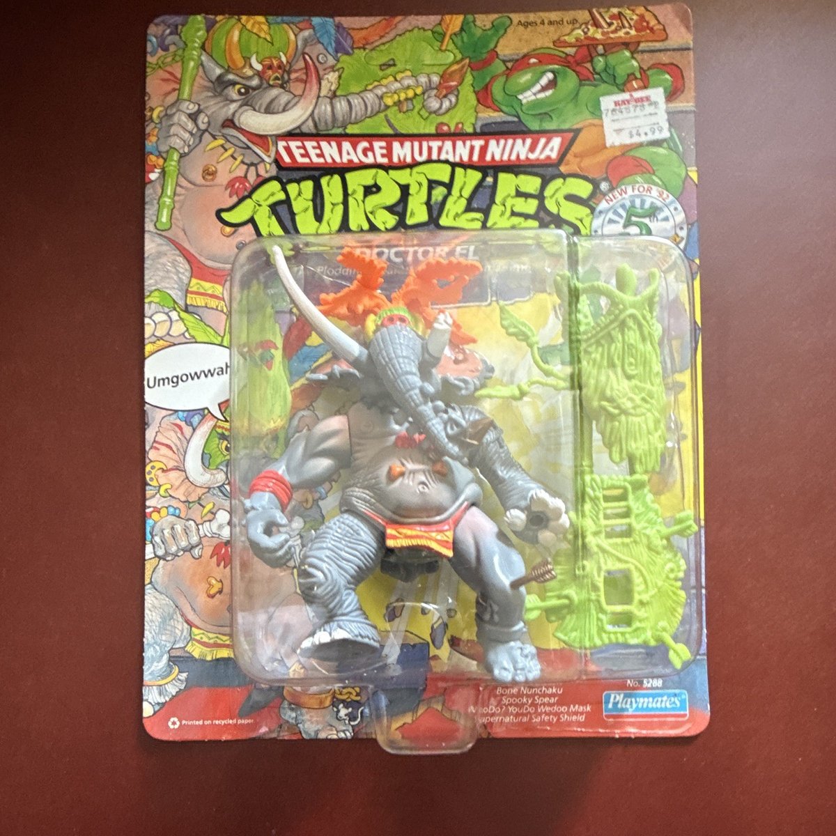 Playmates TMNT Modellino Doctor El con Scudo Maschera Lancia Nunchaku