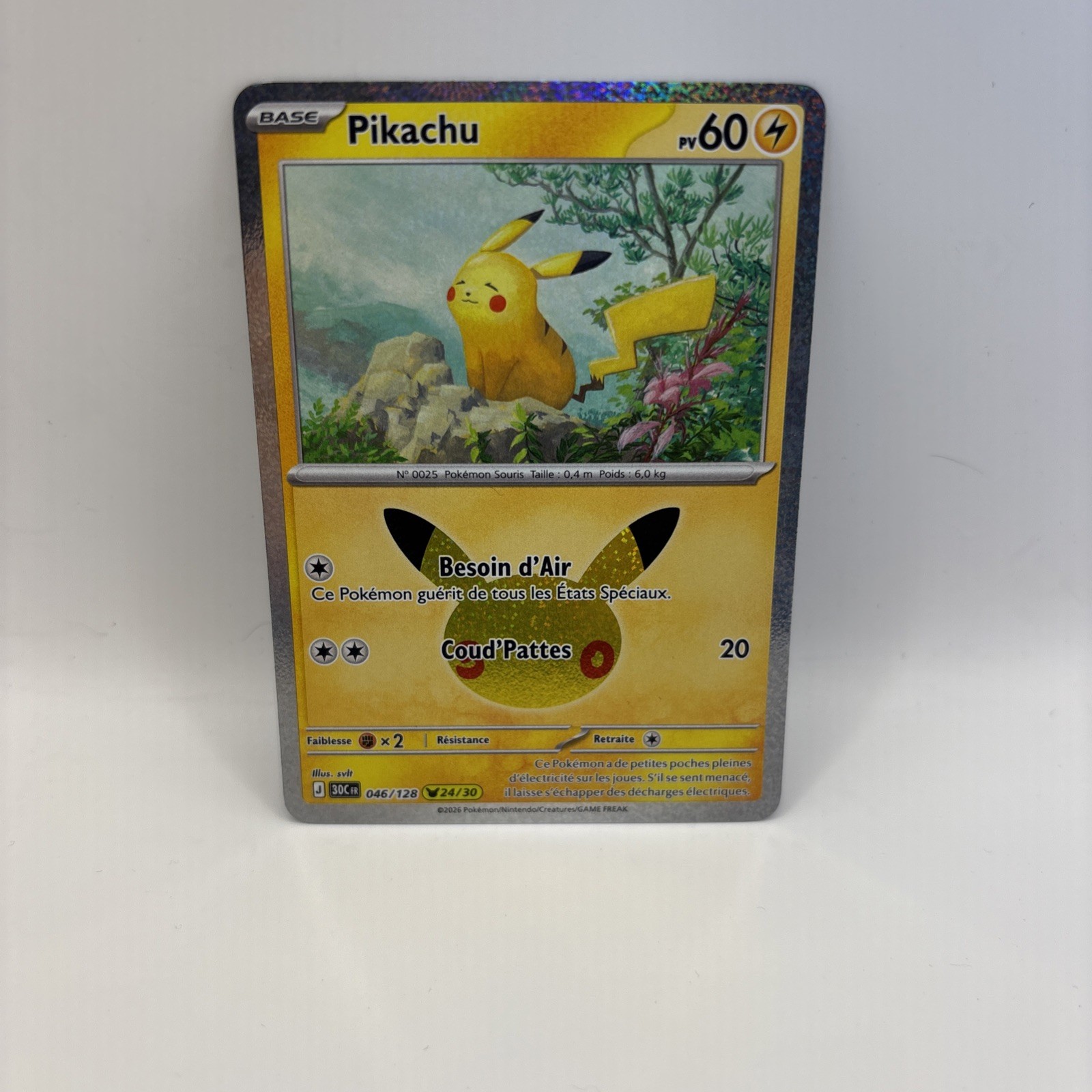 TCG Pokemon - Pikachu - 30C - 046/128 - 24/30 - FRENCH