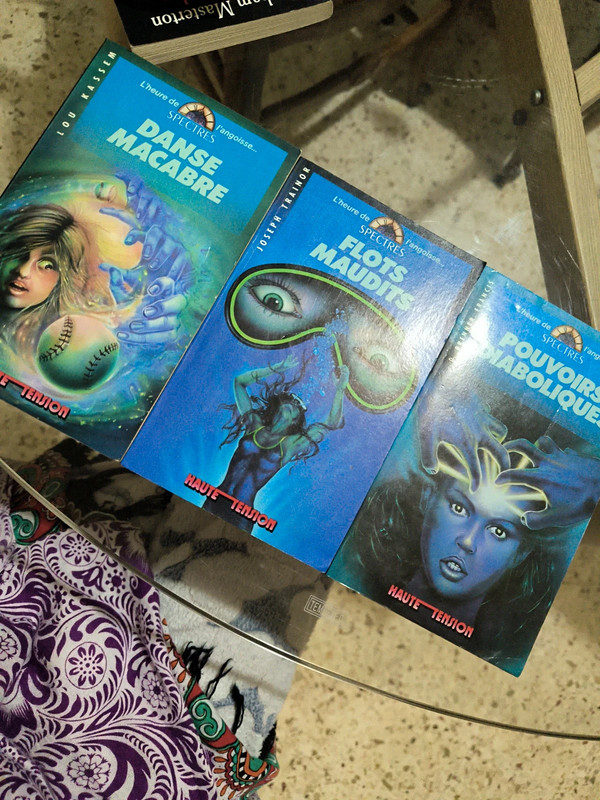 Lot de 3 livres Collection Haute Tension l'heure de l'angoisse spectres