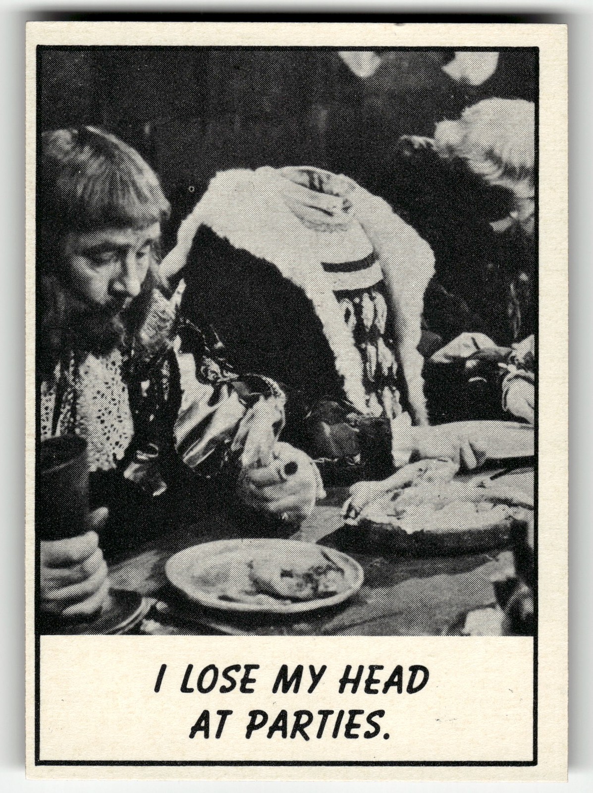 1966 Topps Monster Laffs I Lose My Head at Parties #42 HIGHER HIGH GRADE