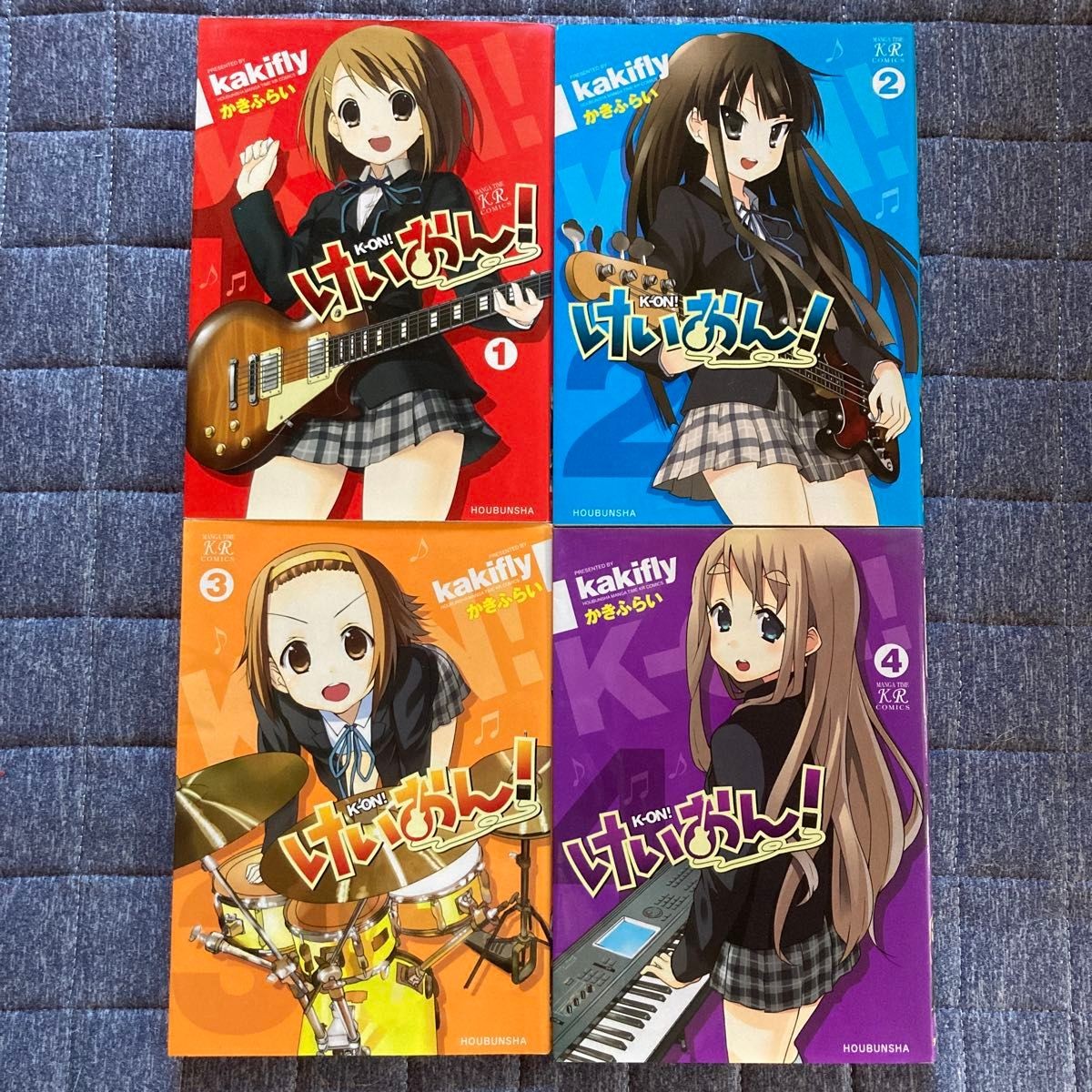 K-On! Manga vol. 1-4 set completo di 4 libri fumetto giapponese Kakifly