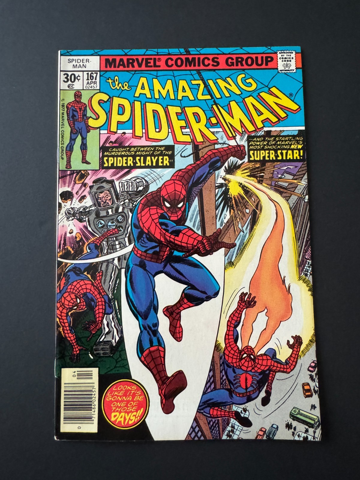 Amazing Spider-Man #167 - Prima apparizione di Will O'The Wisp (Marvel, 1977) VF