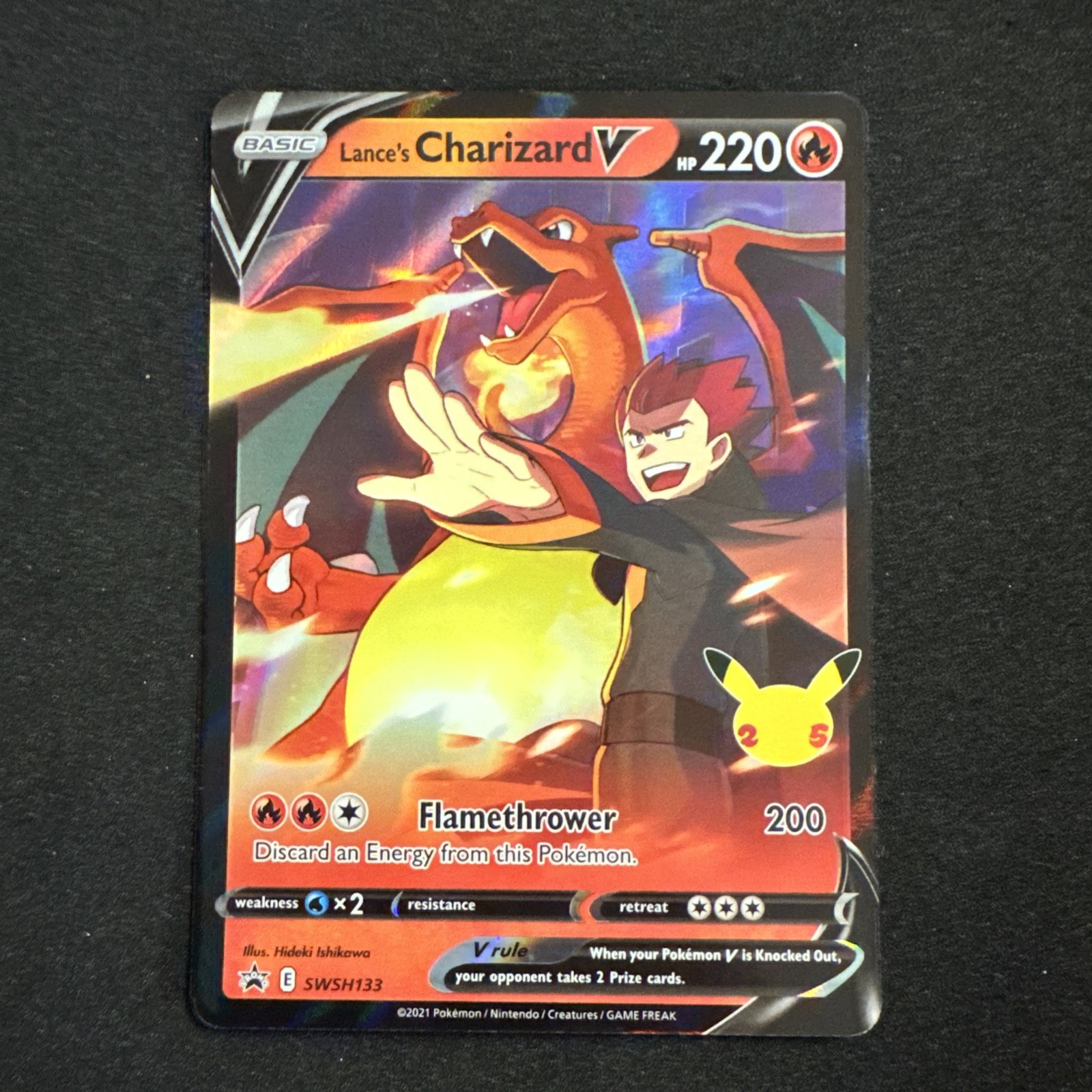 Lance's Charizard V SWSH133 SWSH: Spada e Scudo Promo Celebrazioni Pokemon