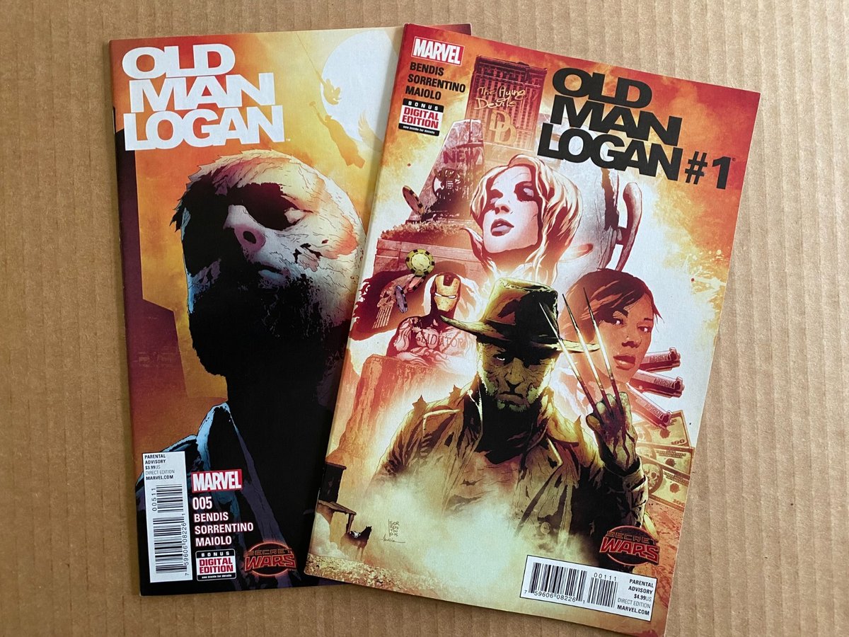 Old Man Logan #1 & 5 copertina A prima stampa (2015) Wolverine Brian Michael Bendis 