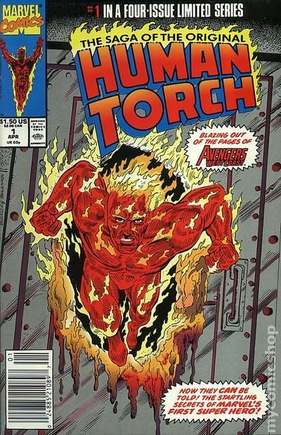 Saga of the Original Human Torch #1 NM- 9.2 1990 Stock Image
