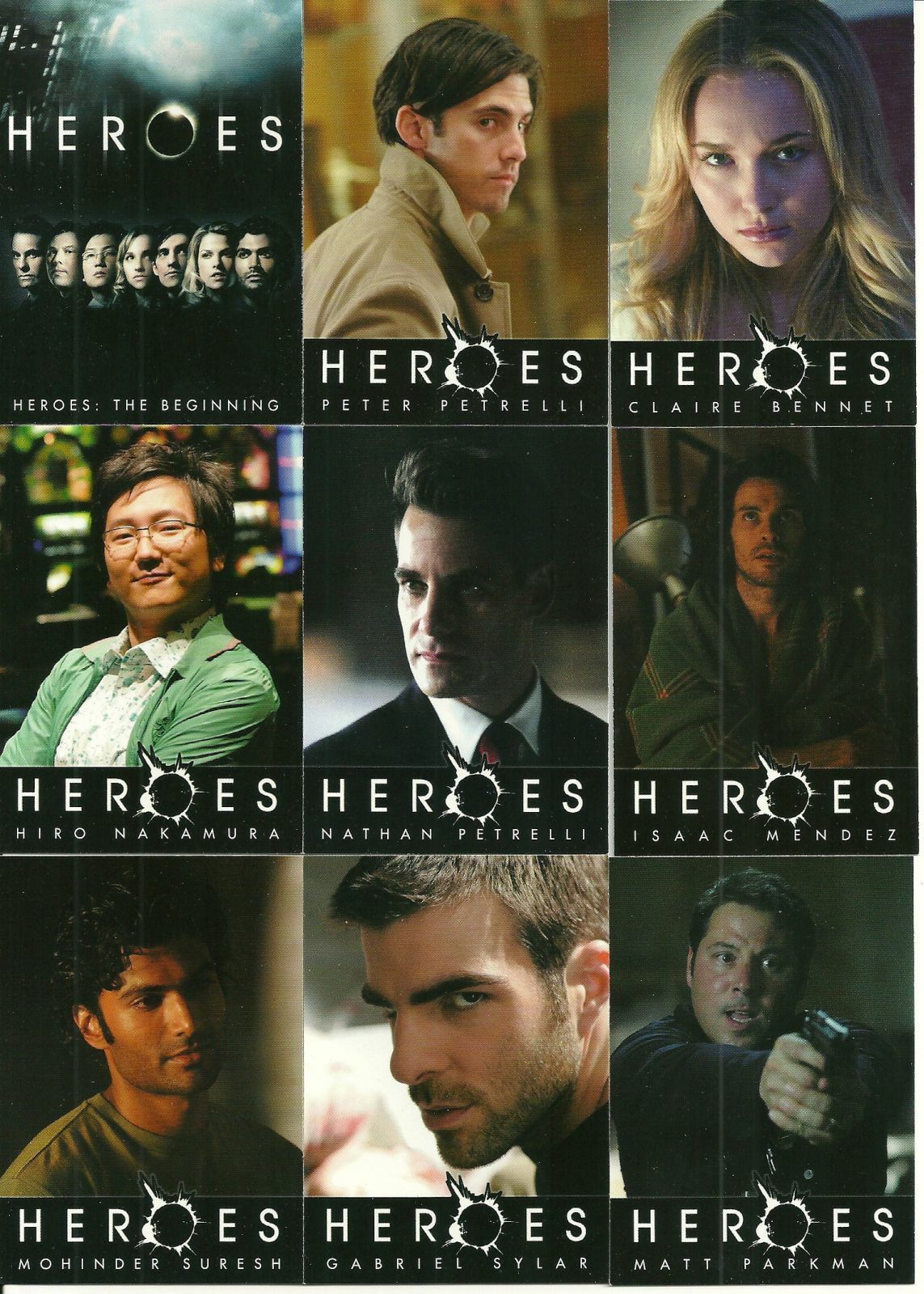 2008 Heroes The Beginning Minimaster set + all 3 wrapper variations