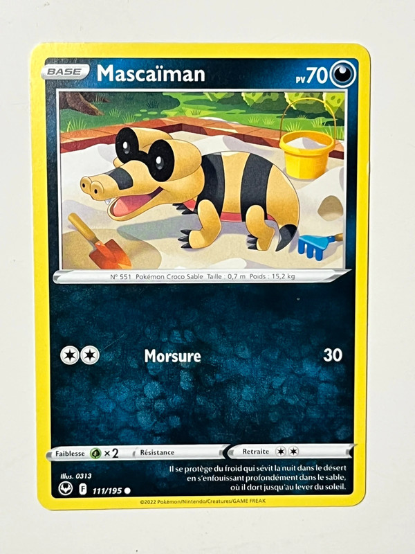 Carte Pokémon Mascaiman 70pv 111/195