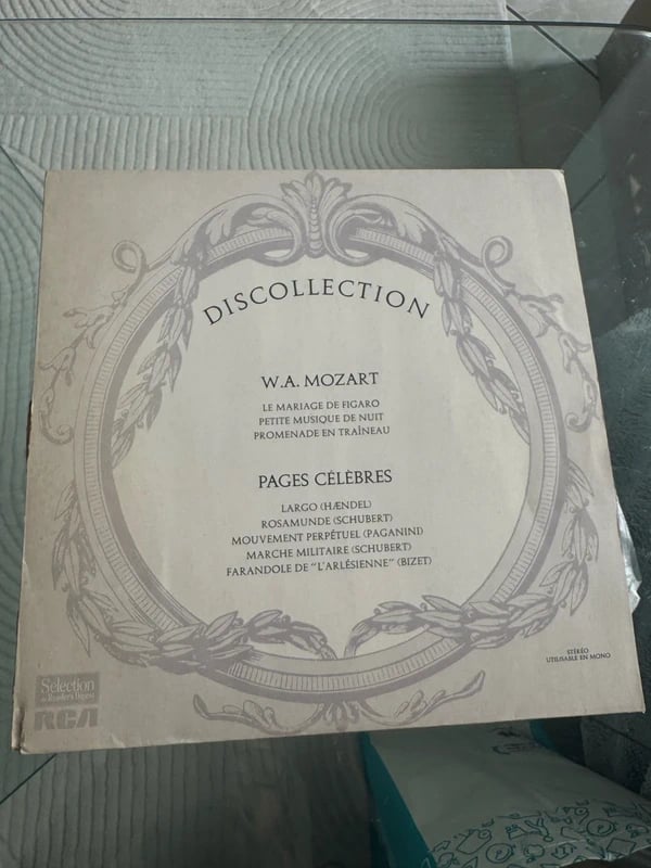 Vinyle Classique – Discollection – Mozart & Pages Célèbres