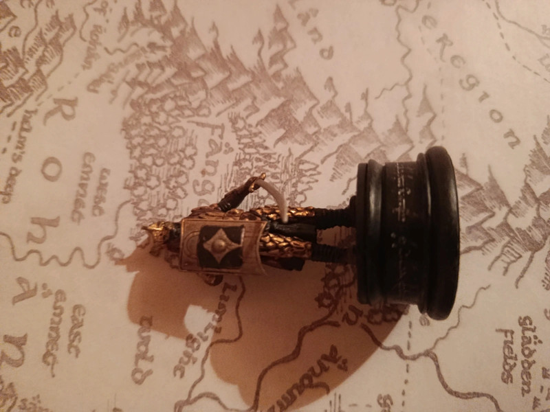 Pièce échecs eaglemoss seigneur des anneaux Oriental pion noir