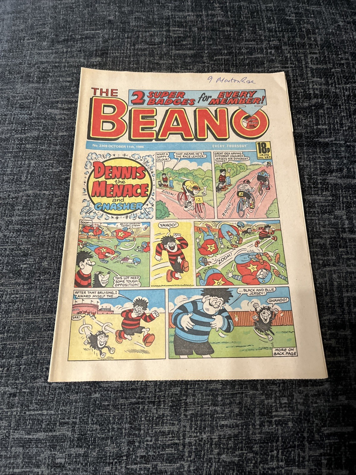 Beano Comic - #2308 - 11 October 1986