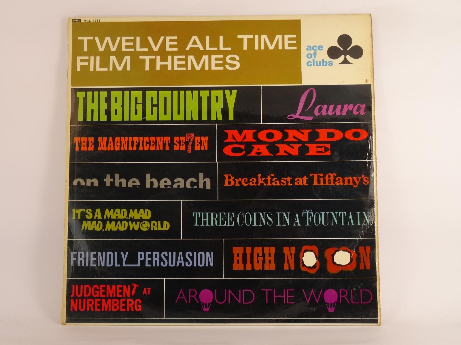 VARIOUS ARTISTS TWELVE ALL TIME FILM THEMES (UK) (B) 12 Track 12" Single ACE OF 
