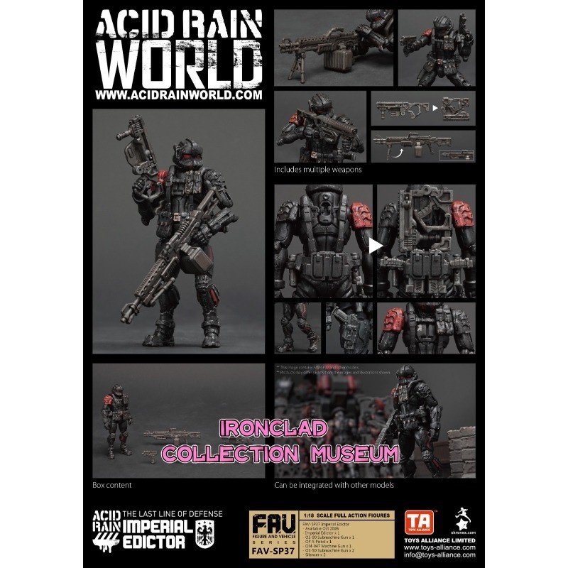 NUOVO Modellino Acid Rain World 1/18 FAV-SP37 Imperial Edictor modello limitato