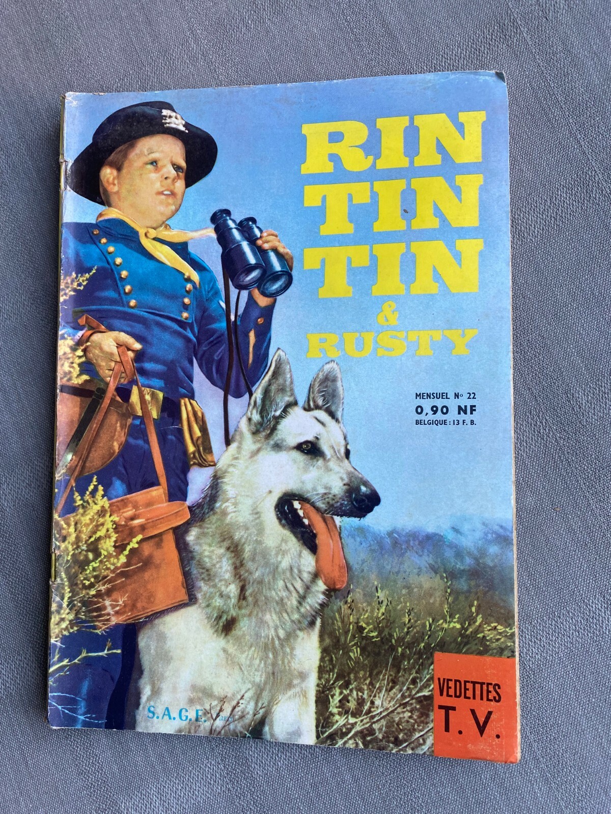 Rin Tin N° 22 1re Serie Stelle TV Edizione Snoopy 1961 IN Condizioni