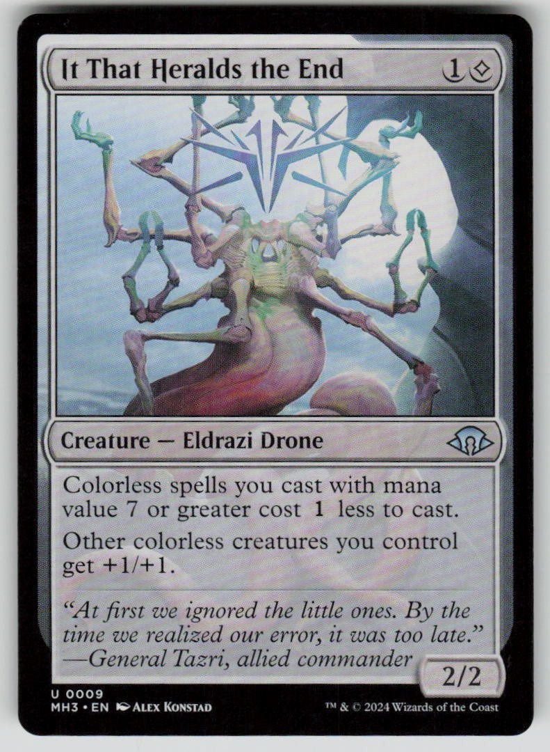 It That Heralds the End Orizzonti Moderni Non Comuni 3 9 MTG Near Mint