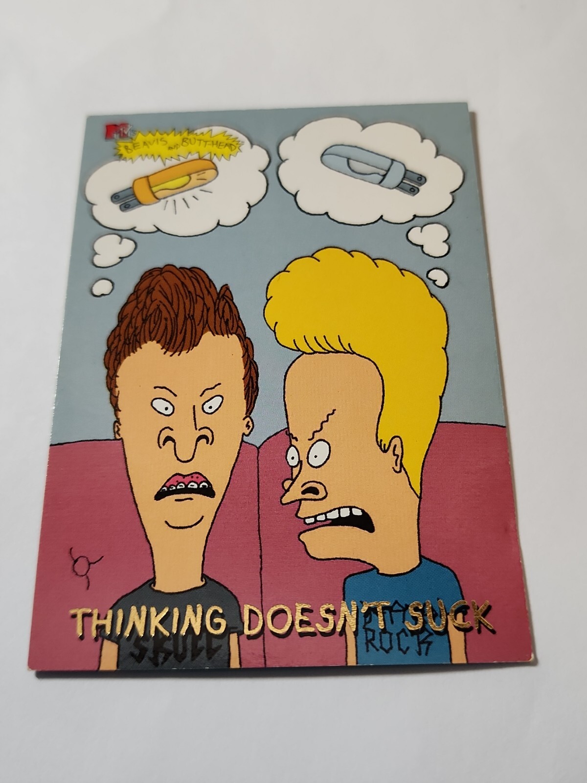 Beavis & Butthead Vintage Fleer Ultra MTV Il pensiero non fa schifo 6912 LP