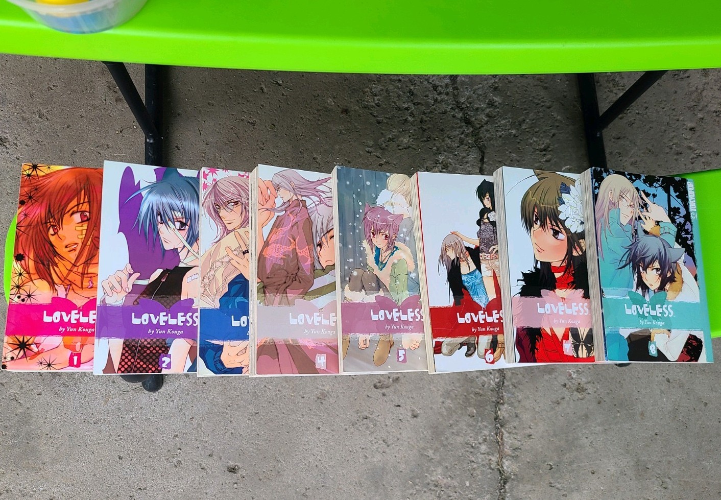 Loveless Manga Set Vol. Libro tascabile 1-8 TokyoPop lingua inglese età 16+