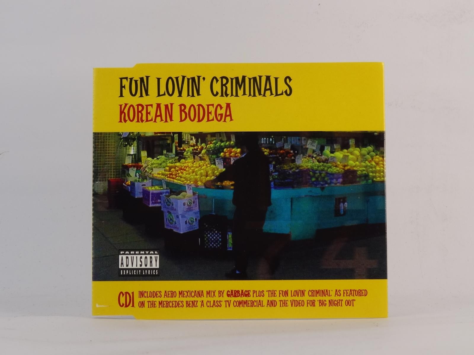 FUN LOVIN' CRIMINALS KOREAN BODEGA (H36) 3 Track CD Single plus Picture Sleeve C