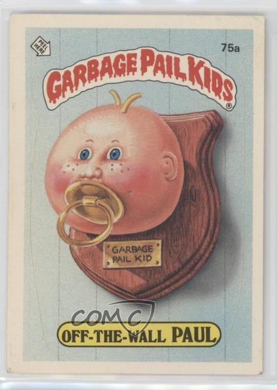 1985 Topps Garbage Pail Kids Series 2 Off-The-Wall Paul #75a 0xq0