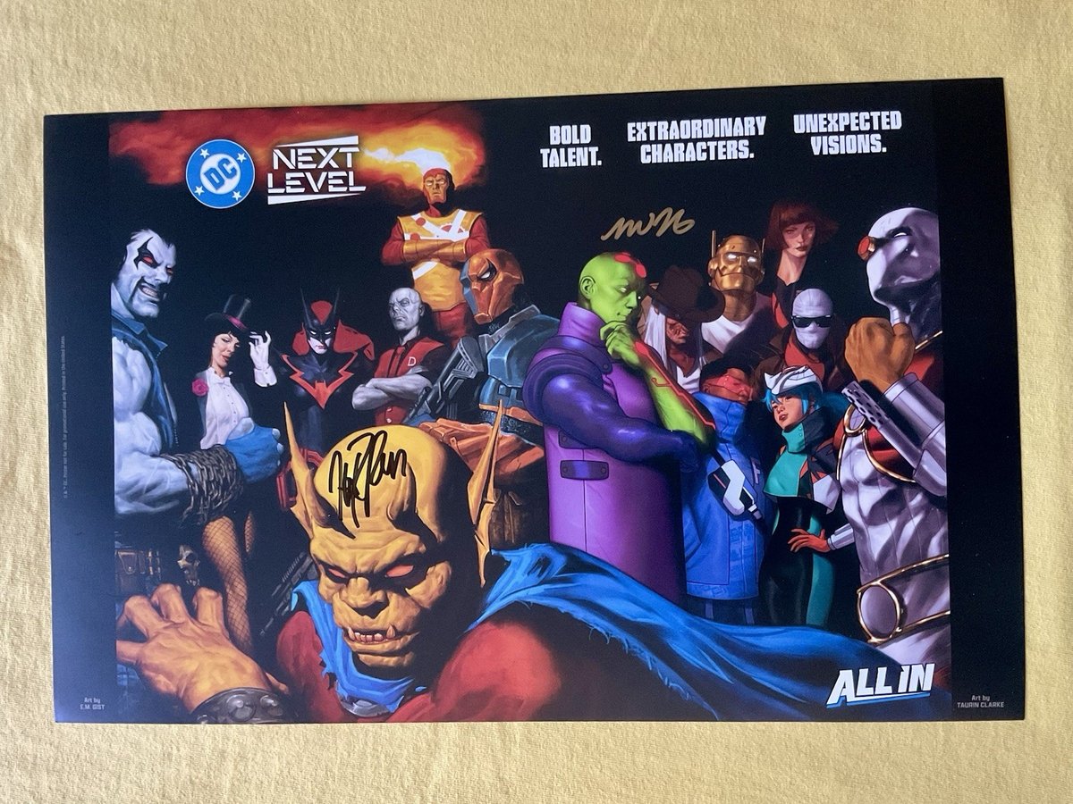 Poster FIRMATO James Harren & Dave Stewart THE DEMON 2026 NYCC stampa esclusiva DC