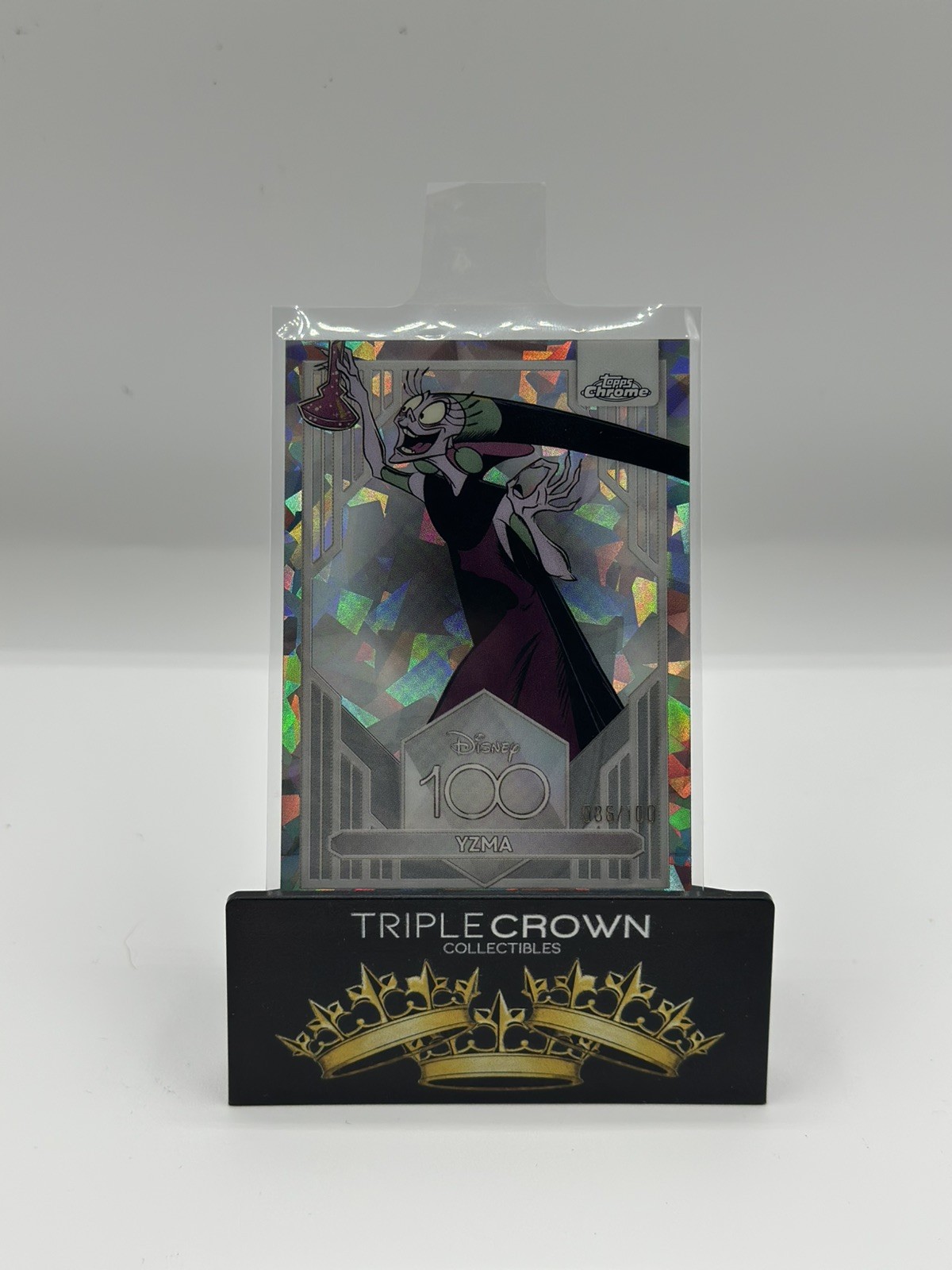 2023 Topps Chrome Disney 100 Yzma Anno Diamante Rifrattore #/100 